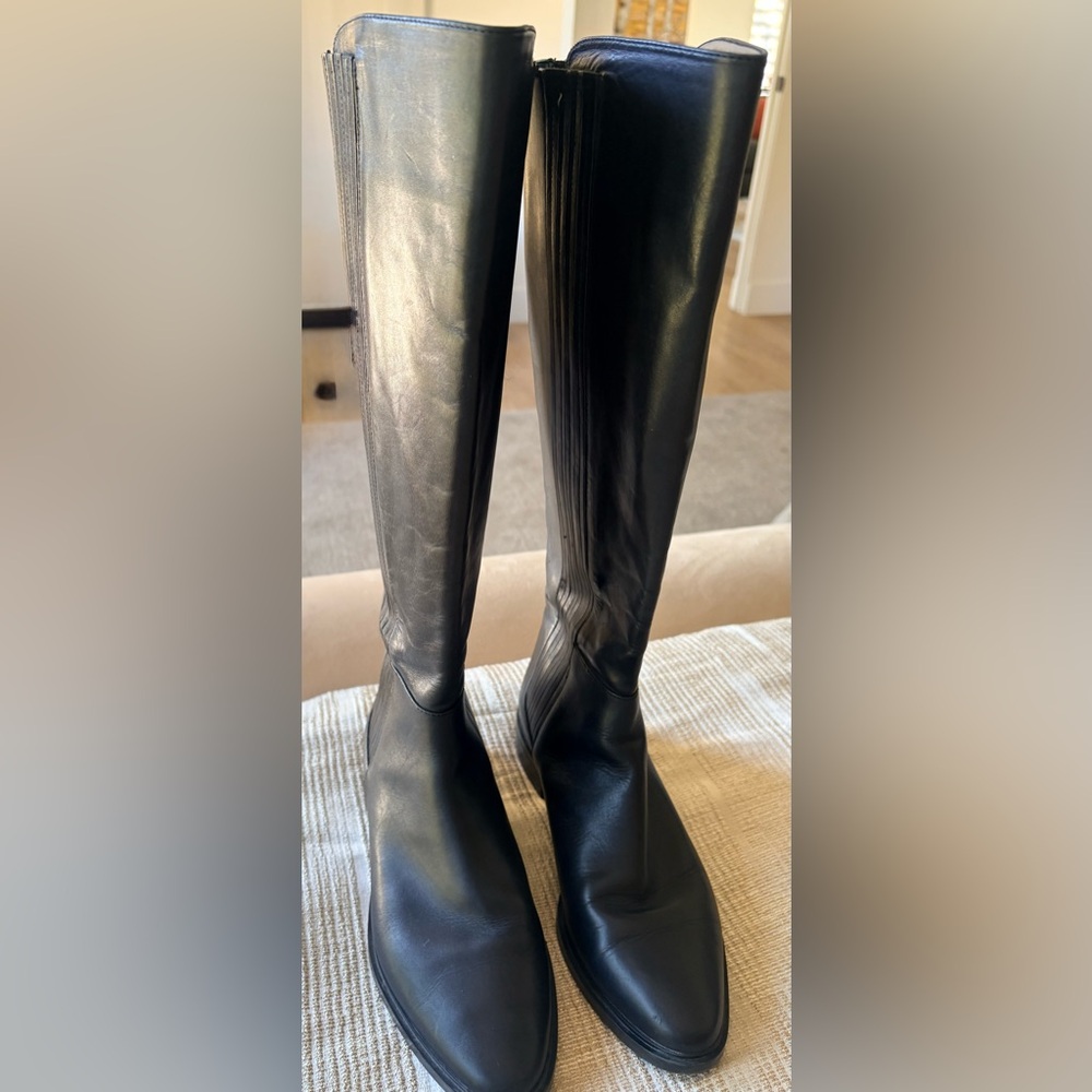 Calvin Klein “Finley” knee high boots - WIDE CALF.  8.5m